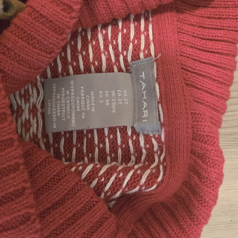 Tahari Holiday Sweater Unisex Size M - Picture 7 of 9